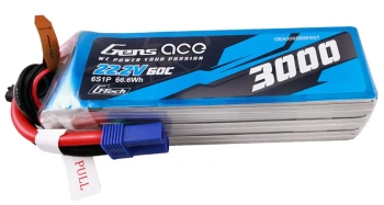 Akumulator LiPo 3000mAh 22,2V 60C 6S1P EC5 G-Tech | GEA306S60E5GT GENS ACE