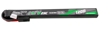 Akumulator LiPo 1200mAh 11,1V 25C 3S1P Airsoft Gun Long Size Mini Tamiya Dean-T | GEA12003S25TL GENS ACE