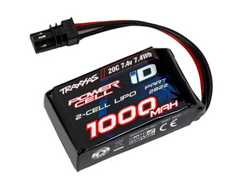 Akumulator LiPo iD 1000mAh 7,4V 2S 20C TRX-4M | 2822 TRAXXAS