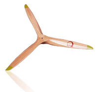 Śmigło 24x12 trzyłopatowe drewniane - Xoar