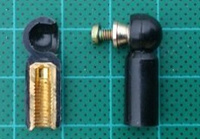 Snap kulowy / przegub kulowy M4x7,6/23mm - S08