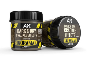 Akrylowa imitacja ciemnej wysuszonej ziemi (Dark & Dry Crackle Effects) 100ml | AK8032