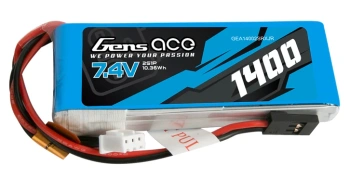 Akumulator LiPo 1400mAh 7,4V 2S1P JR TX RX | GEA14002SRXJR GENS ACE