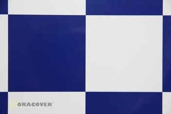 Folia ORACOVER Kratka 105mm Biało-niebieska - 691-010-052