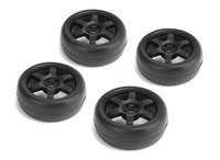 Koła 1:10 TC Slick 26mm czarne (4szt.) | NHA489 CARTEN