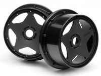 SUPER STAR WHEEL BLACK (120x75mm/2pcs)-HPI 3226