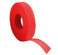 Rzep dwustronny czerwony (20x1000mm) | 15607