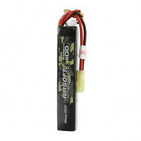 Pakiet LiPo Airsoft 1100mAh 11,1V 3S 25C, Mini Tamiya | GENS ACE
