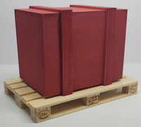 Skrzynia na palecie (1:14) - brązowa | ETB-B013 TINY LOGISTICS