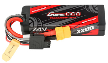 Akumulator LiPo 2200mAh 7,4V 60C 2S1P XT60 Hardcase GRP-76 G-Tech | GEA222S60X76GT GENS ACE