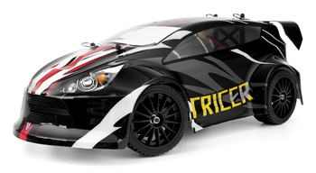 Samochód Himoto Rally Tricer 1:18 Brushed 2,4GHz RTR Model RC Zdalnie Sterowany Czarny | HME18OR-BK