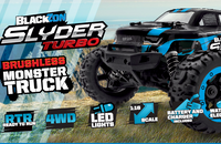 BlackZon Slyder MT Turbo 1/16 4WD 2S Brushless Monster Truck Niebieski | 540209 HPI