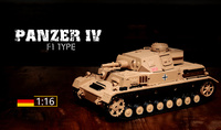 Czołg Zdalnie Sterowany German Panzerkampfwagen DAK Pz Kpfw IV Ausf. F-1 1:16 RTR 2,4Ghz Model RC | 3858-1U HENG LONG