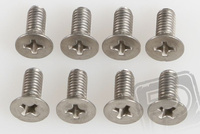 Tytanowe śruby M4x10 mm (gwiazdka, stożkowa główka) 8szt. - HoBao 87415
