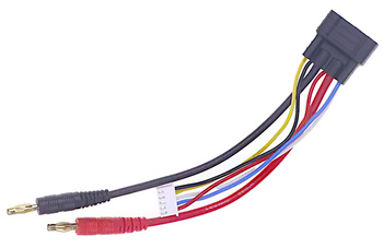 Kabel Ładowania Traxxas iD z Balanserem LiPo 4S Przewód Do Ładowarki Złącze Bananowe Gold 4mm