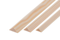 Listwa sosnowa trójkątna 10x10x1000mm