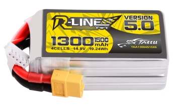 Akumulator LiPo 1300mAh 14,8V 150C 4S1P XT60 R-Line Version 5.0 | TAA13004S15X6 TATTU