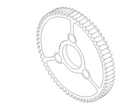 Zębatka przekładni dwubiegowej 65T (CNT) - 205219