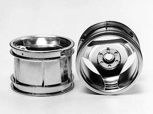 felgi Tamiya Dyna Blaster tył srebrne SP-497