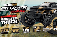 BlackZon Slyder MT Turbo 1/16 4WD 2S Brushless Monster Truck Złoty | 540212 HPI