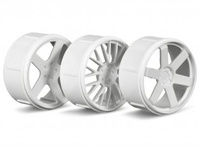 WHEEL SET (WHITE/MICRO RS4)-HPI 73410