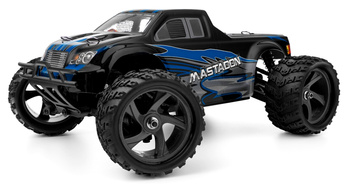 Samochód Himoto Monster Truck MT 1:18 Mastadon Brushed 2,4GHz RTR Model RC Zdalnie Sterowany Niebieski | HME18MT-B