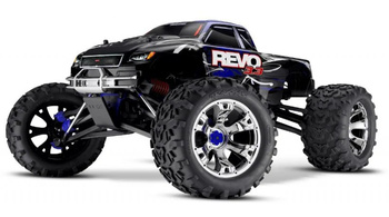 Traxxas Revo 3.3 Nitro RC Monster Truck Model Spalinowy Niebieski | 53097-3