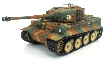 German Tiger 1 Mid Painted Camo RTR 2,4Ghz 1/24 Czołg Zdalnie Sterowany IR Dźwięk Taigen Kamuflaż | 3841-11-M-C HENG LONG