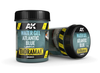 Akrylowa Imitacja Wody w Żelu Water Gel Atlantic Blue Acrylic Diorama Series 250ml | AK8003 AK INTERACTIVE