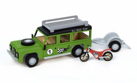 Land Rover z przyczepą i motocyklem (Junior Collection) | 30521 ARTESANIA LATINA