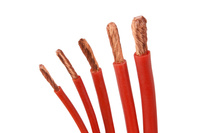 Przewód / kabel silikonowy 6,0 mm2 - czerwony - 1mb.