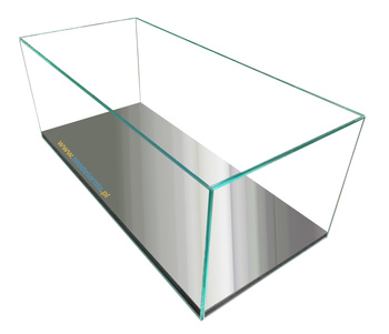 Gablota szklana lustrzana 650x350x260mm