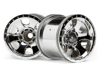 FELGI WARLOCK WHEEL CHROME (2.2in/2pcs) | HPI 106722