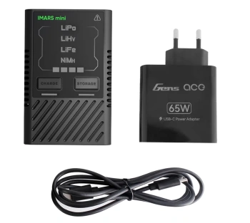 Ładowarka Uniwersalna Gens Ace iMars Mini G-Tech USB-C 2-4S 60W RC Battery Charger z Zasilaczem | GEA60WE1