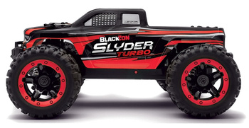 BlackZon Slyder Turbo Brushless MT Monster Truck 1/16 4WD Bezszczotkowy Czerwony Samochód Zdalnie Sterowany Model RC | 540211