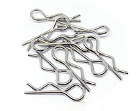 Spinki karoserii (10szt.) srebrne | BCS-004 HIMOTO