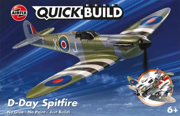 QUICKBUILD D-Day Spitfire Samolot z Klocków | J6045 AIRFIX