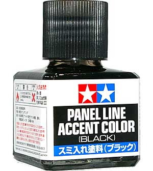 Panel Line Accent Color - Black - 40ml | Tamiya 87131