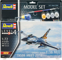 F-16 MLU Tiger Meet 2018 (model set) 1:72 | 63860 REVELL