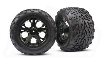 Koła (2 szt.) Talon, All-Star, ciemny chrom, | Traxxas 3669A