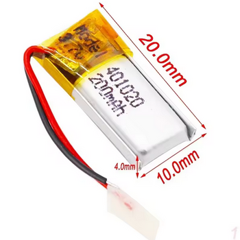 Akumulator LiPo 3,7V 200mAh 1S1P 20x10x4mm | KX6236
