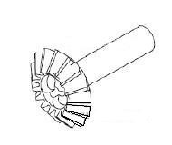 Zębatka atakująca+wałek (CNT) - 205337