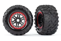 Koła Wide-Maxx All-Terrain HEX 17mm (czerwone) | 8972R TRAXXAS