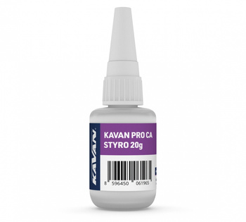 Klej cyjanoakrylowy PRO CA STYRO (20g) | 56.9976 KAVAN