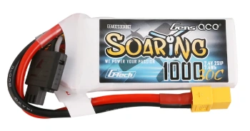 Akumulator LiPo 1000mAh 7,4V 30C 2S1P XT60 G-Tech Soaring | GEA102S30X6GT GENS ACE
