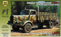 Heavy German Cargo Truck L 4500 S 1:35 | Zvezda 3596