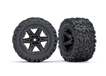 Koła Talon Extreme 2.8" TSM Rustler 1/10 2szt. Czarne | 6773 TRAXXAS