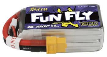 Akumulator LiPo 1300mAh 14,8V 100C 4S1P XT60 FunFly | TAA13004S10X6 TATTU