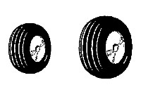 Koło gumowe z piastą metalową (18 mm) - mpj3800
