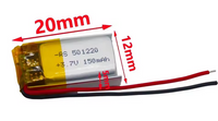 Akumulator LiPo 150mAh 3,7V 1S1P 20x12x5mm | TH6200-08